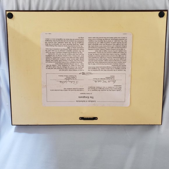 The Emigrants Frederic Remington Porcelain Tile Framed COA - Picture 7 of 8